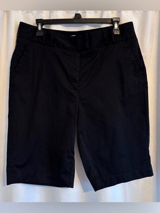 Chico's Pants - Chico's Black Bermuda Shorts-Tailored Mid-Length ~ Smart Casual, Minimalist Chic